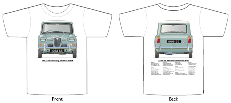 Wolseley Hornet MkII 1963-66 T-shirt Front & Back